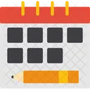 Editorial Calendar Publication Schedule Content Planning Icon