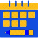 Editorial Calendar Publication Schedule Content Planning Icon