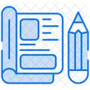 Editorial Design Edit Tools Vertical Icon