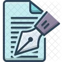 Editorial Notes Writer Icon