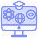 Icone De Linha Duotonica De Educacao Stem Icon