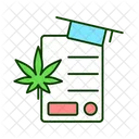 Cannabis Educacion Ciencia Icono