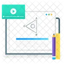 Educacion Digital Educacion En Linea Aprendizaje En Linea Icono