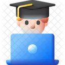 Educacion En Linea Educacion Aprendizaje En Linea Icono