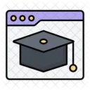 Educacion En Linea Web Escolar Web Icon