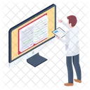 Libro Electronico Lectura En Linea Libro En Linea Icon