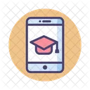 Education Apps Mobile Learning Online Degree Icon