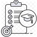 Education Goals Learning Objectives Academic Targets Icon
