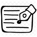 Education Pen Text Icon