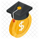 Education Investment Hat Mortarboard Icon