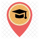Education College School Placeholder Pin Pointer Gps Map Location Icon
