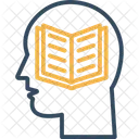 Education Mind Thinking Knowledge Book Icon