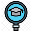Education Search Graduated Hat Education Icon