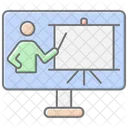 Education Technology Lineal Color Icon Icon
