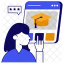 Education Website Online Education Online Learning Icon