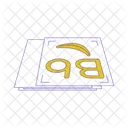 Educational Card Letter B Icon