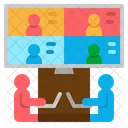 Educational Conference Online Learning Webcam Icon