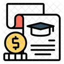 Education Grant Scholarship Money Icon