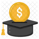 Educational Loan Scholarship Sponsored Education Icon