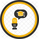 Educational Podcast Lifelong Learning Icon Podcast Audio Learning Education Learning Digital Media Audio Content Online Radio Educational Broadcasting Icon