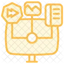 Educational Resources Duotone Line Icon Symbol