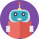 Education Robot Book Icon
