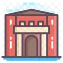 Educational School Building School Infrastructure Condominium Icon