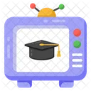 Educational Transmission Online Learning Live Learning Icon
