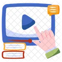 Educational Video Video Tutorial Online Video Icon