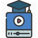 Educational Video Elearning Icon