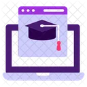 Educational Web Page Education Website Online Learning Icon