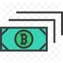 Efectivo Moneda Bitcoin Icon