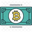 Efectivo de bitcoins  Icono