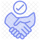 Effective Partnership Duotone Line Icon Icon