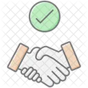 Effective Partnership Lineal Color Icon Icon