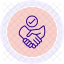 Effective Partnership Line Icon Icon