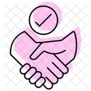 Effective Partnership Color Shadow Thinline Icon アイコン