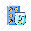 Effervescent tablet for cold relief  Icône