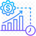 効率、お金、増加 アイコン
