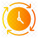 Efficiency Time And Date Circular Arrows Icon