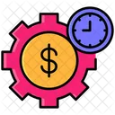 Time Money Gear Icon