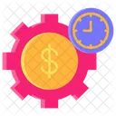 Time Money Gear Icon