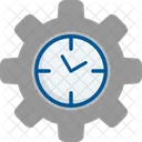 Efficient Time Gear Optimization Icon