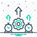 Eficiencia Roda Dentada Pontas De Seta Icono