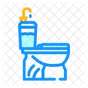 Eficiente Agua Sanitaria Ícone