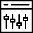 Egaliseur Parametres Reglages Icône