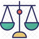 Egalite Dans Les Affaires Equilibre Echelle De Justice Icon