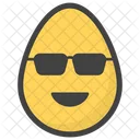 Sunglacess Egg Emoji Emoticon Icon