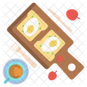 Egg Bread Tea Icon