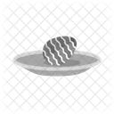 Egg Plate Food Icon